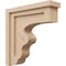 Ekena Millwork 4"W x 16"D x 16"H Thin Highland Rough Cedar Woodgrain TimberThane Corbel, Primed Tan CORUR04X16X16HLDRCPR - alternate 1